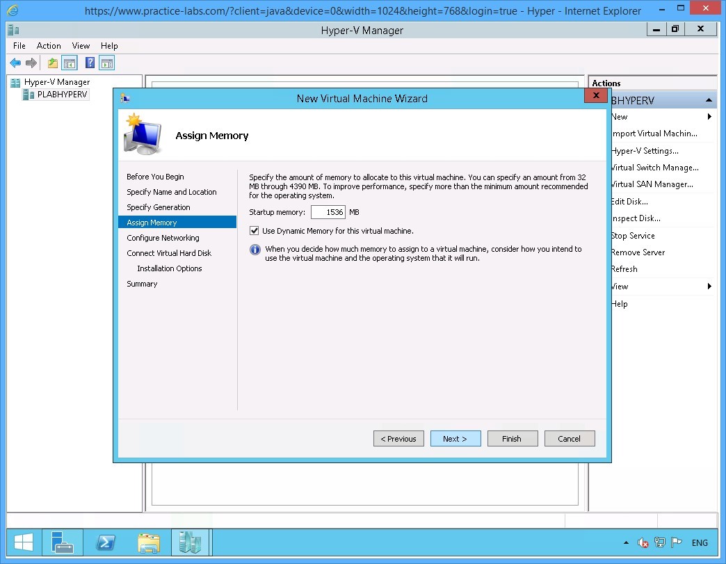 Figure 3.5 Screenshot of the device PLABHYPERV